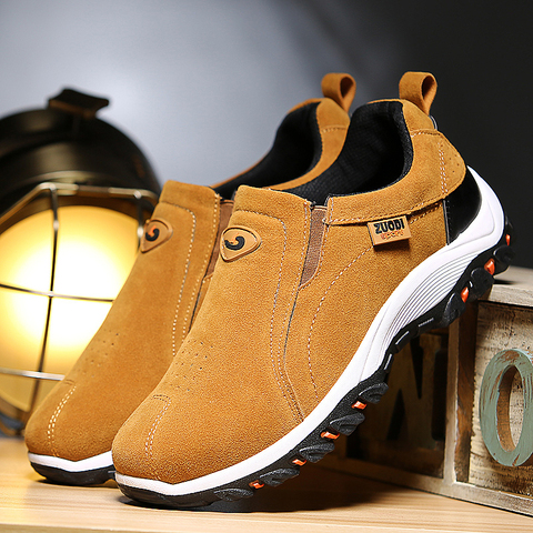 Men Shoes Winter 2022 Comfortable  Breathable Male Flat Shoes Outdoor Anti-Slip Casual Sneakers Slip On Dad Shoes Big Size 39-48 ► Photo 1/6