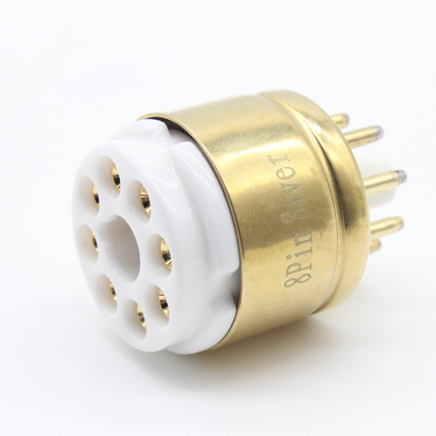 8pin EL34 GZ34 KT88 6V6 6L6 5Z3 6SN7 Octal Gold Plated Tube Socket Saver Base ► Photo 1/6