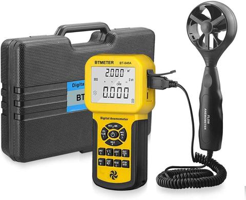 BTMETER 846A Pro HVAC Anemometer Measures Wind Speed Wind Flow Wind Temp Tester CFM Air Flow Velocity Meter with Backlight ► Photo 1/6