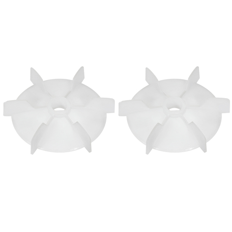 uxcell 1/2/3/4Pcs Motor Fan Vane D Shaft Replacement White Plastic 6/12 Impeller Engineering Plastic Blades ► Photo 1/1