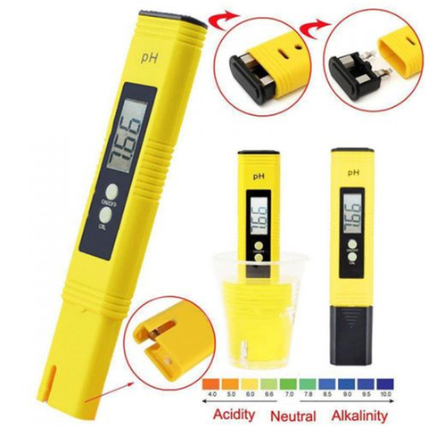 Portable High Accuracy LCD Digital PH Meter Tester pen for Water Food Aquarium Pool Hydroponics Wine Urine PH Detector Monitor ► Photo 1/5