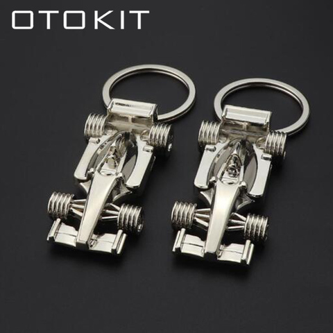 OTOKIT Fashion Formula 1 Racing Car Car Styling Keychain Keyring Key Chain Ring For VW Golf Renault Klod Skoda Octavia Ferrari ► Photo 1/6