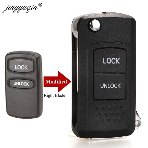 jingyuqin MIT11 Modified Flip Remote Key Shell 2B For Mitsubishi Montero Lancer Endeavor Eclipse Galant Pajero Sport Right Blade ► Photo 1/5