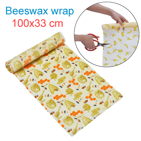 Beeswax Food Wrap Reusable Eco-friendly Food Cover Sustainable Seal Tree Resin Plant Oils Storage Snack Wraps ► Photo 1/6