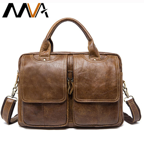 MVA Men's Bag Genuine Leather Messenger Bag Men's Shoulder Bags for Men Big Totes Men Crossbody Bags Leather Man Handbags ► Photo 1/6