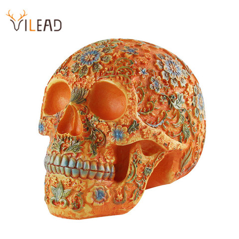 VILEAD 9 Styles of Personalized Skulls Home Decoration Art Painting Supplies Halloween Props Skull Ornaments Fashion Bar Decor ► Photo 1/6