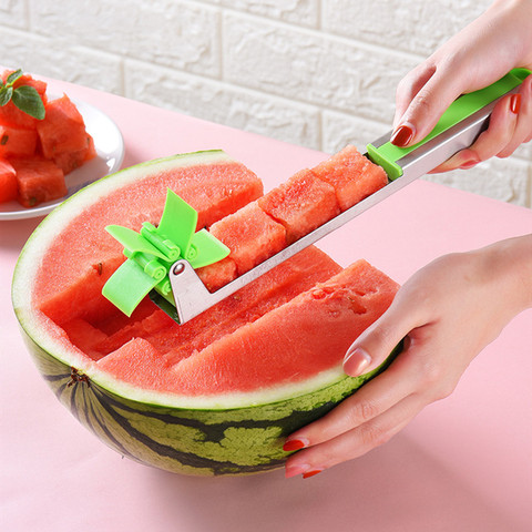 Stainless Steel Watermelon Slicer Corer Cutter and Windmill Slicer