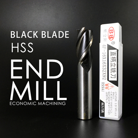 BB HSS Roughing and End Mill Cutter 2 3 4 Flute 6mm 8mm 10mm 12mm 20mm ► Photo 1/5