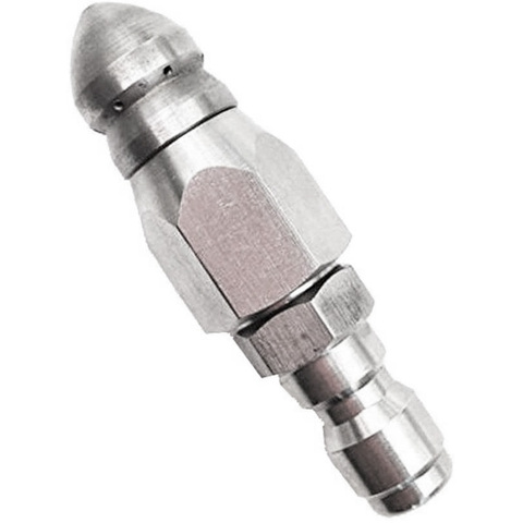 Pressure Washer Sewer Jetter Nozzle with Stainless Steel, Durable Design Sewer Jet Nozzle,1/4Inch Quickly Connector ► Photo 1/6