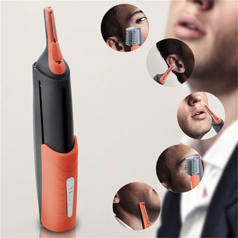 Nose Hair Trimmer Clipper Electric Beard Eyebrow Shaving Shaver Remover Device Battery Powered Men Women Personal Face Care Tool ► Photo 1/6