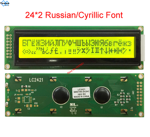 2402 242 24x2 lcd display with Russian cyrillic Font LC2421 ► Photo 1/6