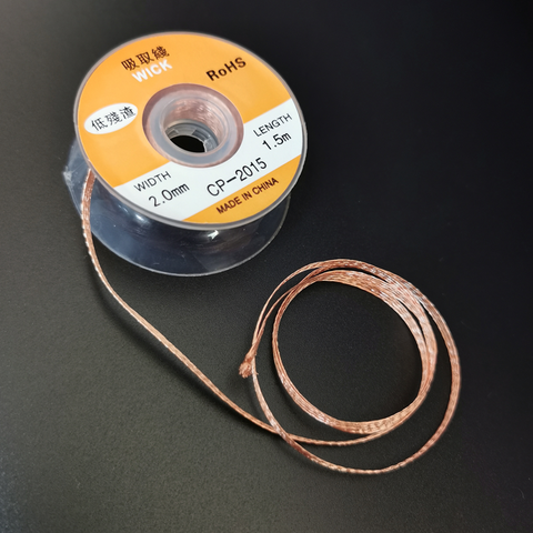 1.5mm 2mm 2.5mm 3mm 3.5mm1.5M Desoldering Wires Braid Welding Solder Remover Wick Wire Lead Cord Flux BGA Repair Tool ► Photo 1/6