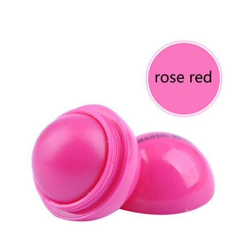 Brand New Fashion Round Ball Natural Organic Embellish Lip Balm Lip Care 6 color fruit flavour ► Photo 1/6