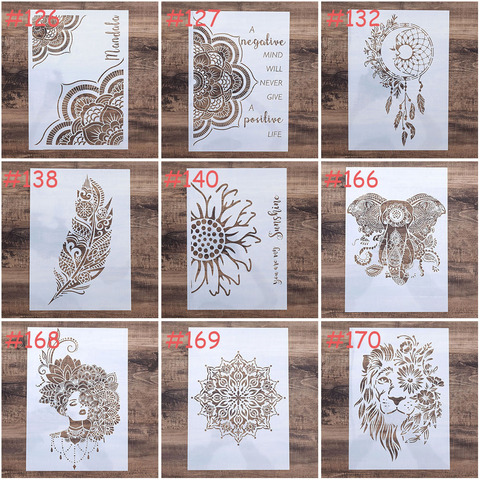 A4 A3 A2 Size DIY Craft Layering Mandala Stencil For Wall Painting Scrapbooking Stamping Album Decorative Embossing Paper Card s ► Photo 1/4