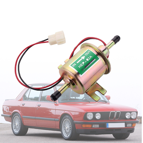 NEW UNIVERSAL 12V ELECTRIC FUEL PUMP INLINE DIESEL PETROL LOW PRESSURE HEP 02A HEP02A ► Photo 1/4