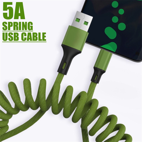 5A Micro USB Type C Cable Fast Charging Mobile Phone Android Charger Type-C Data Cord For iPhone 12 Huawei P40 Mate 30 Xiaomi ► Photo 1/6