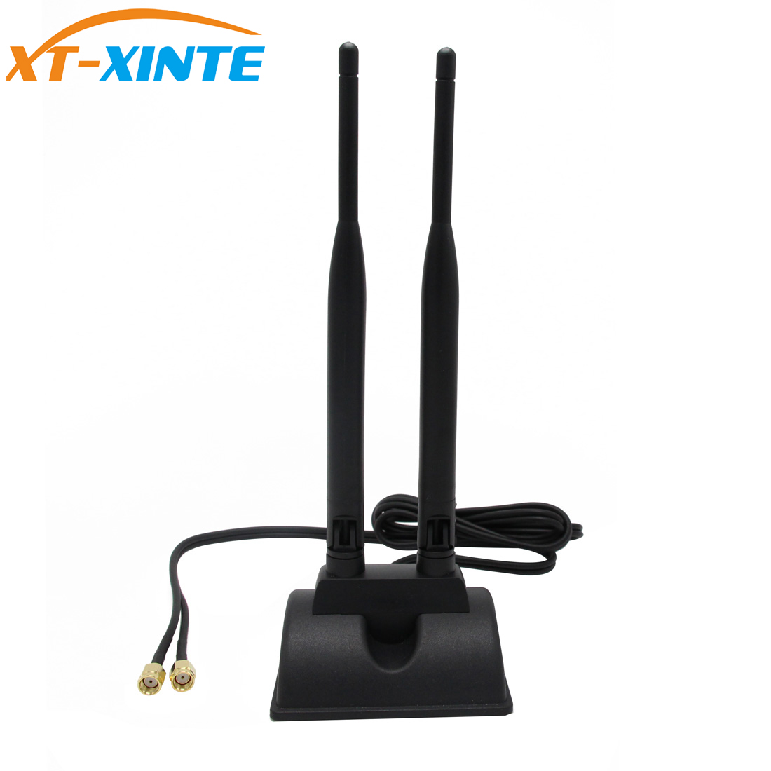 Dual Band WiFi 2.4Ghz 5GHz 6dBi Magnetic Base RP-SMA Antenna for WiFi Router 
