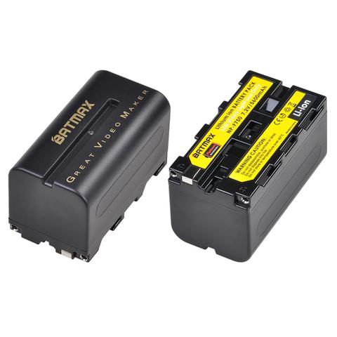 2X Batmax 5200mAh NP-F770 NP-F750 NP F770 np f750 NPF770 750 Battery Akku for Sony NP-F550 NP-F770 NP-F750 F960 F970 ► Photo 1/6