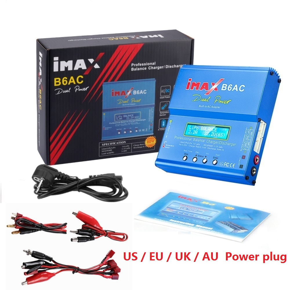 Imax b6 ac b6ac lipo nimh 3s rc charger adapter digital lipo nimh battery 