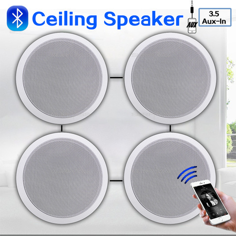 4PCS Power Output Wall Mounted In-Ceiling Speakers Digital Smart Home Audio Loundspeaker Stereo Music Player Active Ceiling SPK ► Photo 1/6