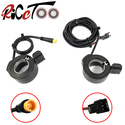 Electric Bicycle WUXING 130X Thumb Throttle 12V24V36V48V60V72V SM/Waterproof Plug Ebike Left/Right Hand Accelerator Accessories ► Photo 1/6