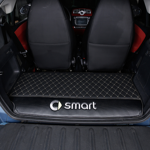 Rear tail box anti-dirty pad For smart 451 450 Fortwo Modification accessories trunk protection mat logo decoration car styling ► Photo 1/6