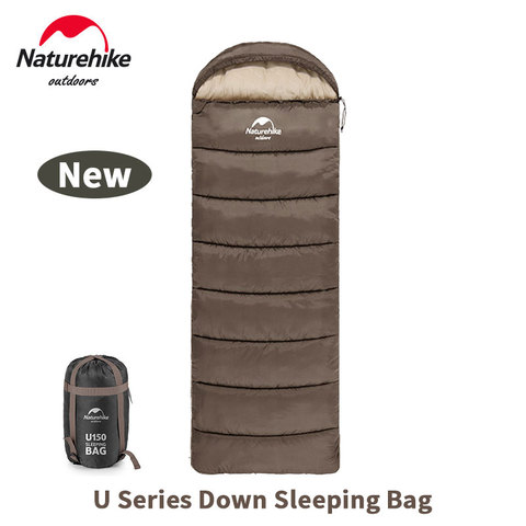 Naturehike NEW U Series Envelope Sleeping Bag 11~-17℃ Ultralight Spliced Cotton 3 Seasons Outdoor 2 Persons Travel Sleeping Bag ► Photo 1/6
