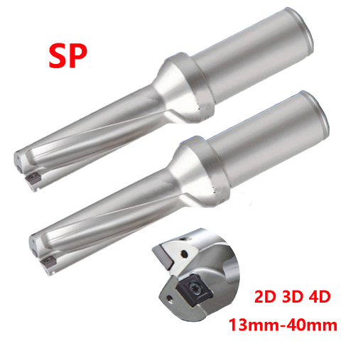 High Quality SP 2D 3D 4D U drill 13mm 40mm Indexable Drill Bit CNC Metal Drilling 14mm 20mm 25mm Precision standard power Drill ► Photo 1/6