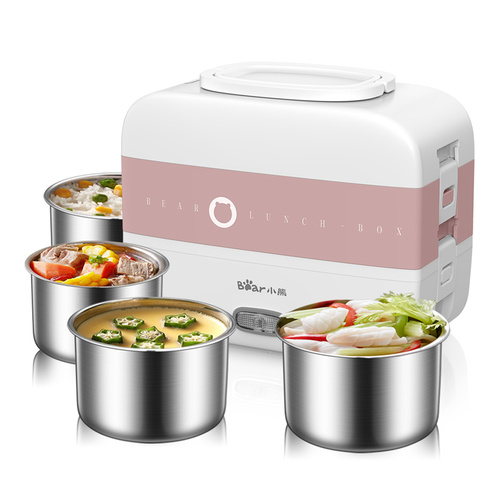 220V Electric Lunch Meals Heating Box Household Portable Electric Multi Cooker Rice Cooker With 4 Liners EU/AU/UK/US Plug ► Photo 1/5