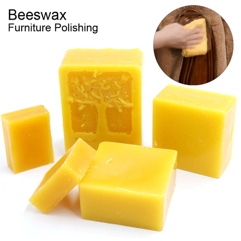 100% Organic Natural Pure Beeswax Cosmetic Maintenance Protect Honey Wax Bee Wood Furniture Polish Natural Pure Tool Candle Soap ► Photo 1/6