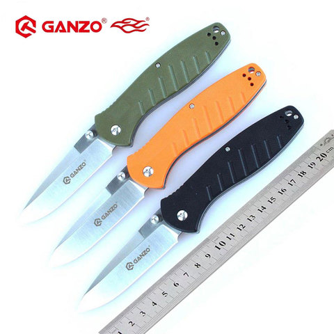 58-60HRC Ganzo G738 440C blade G10 Handle edc Folding knife Survival Camping tool Hunting Pocket Knife tactical edc outdoor tool ► Photo 1/6