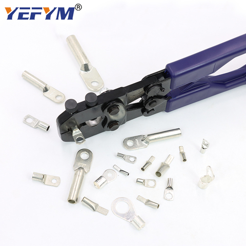 YE-120T Crimping Tools Bare Termianl DT/SC/OT/UT Can Screw Adjustable 8 Gears Size Range 10-120mm2 high strength Cable Pliers ► Photo 1/6