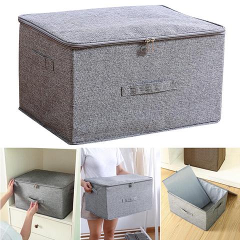 Folding Storage Box Zipper Lid Clothes Underwear Cabinet Basket Holder Organizer ► Photo 1/6