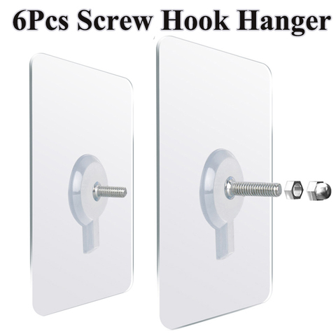 10pcs Strong Adhesive Seamless Sticky Wall Hook Nail Mounting Rack