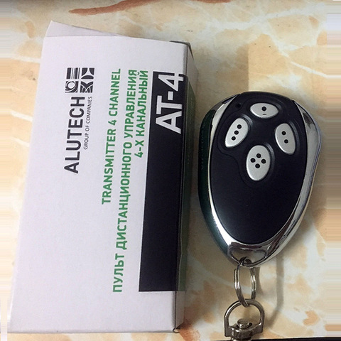 1PCS Alutech AT-4 AR-1-500 AN-Motors AT-4 ASG1000 remote control 433.92MHz rolling code 4 channel garage door gate remote contro ► Photo 1/6