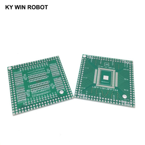 1pcs QFP / EQFP / TQFP / LQFP144 / LQFP128 SMD turn DIP CPU broad 0.5mm IC adapter Socket / Adapter plate / PCB ► Photo 1/6