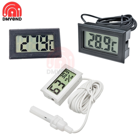 Probe Sensor Digital LCD Thermometer Mini Thermometer Hygrometer Humidity Temperature Meter Electronic Indoor Car Thermometers ► Photo 1/6