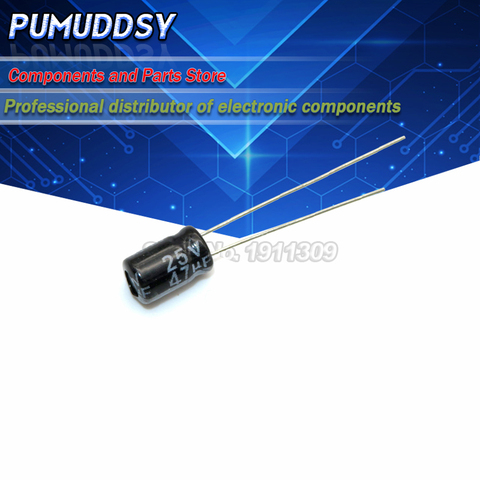 50PCS Higt quality 25V47UF 5*7mm 47UF 25V 5*7 Electrolytic capacitor ► Photo 1/1