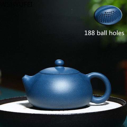 Chinese yixing tea pot Authentic purple clay xi shi teapot Handmade kettle 188 Ball hole filter Tea ceremony custom gift 210ml ► Photo 1/5