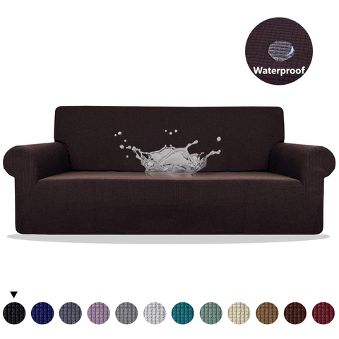 Meijuner Sofa Cover Waterproof Solid Color High Stretch Slipcover All-inclusive Elastic Couch Cover Sofa Covers For Dining Room ► Photo 1/6