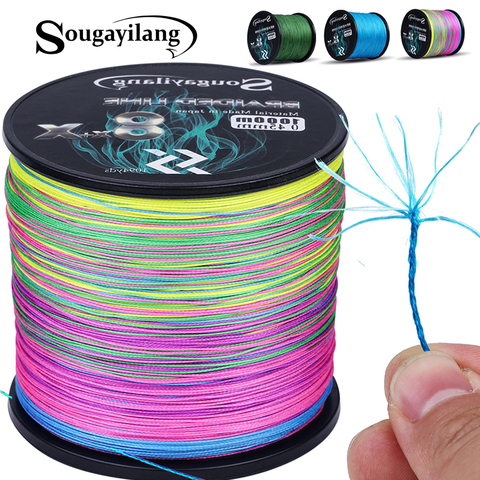 Sougayilang New 9 Strands PE Fishing Line Raid Fishing Line 300M 500M 1000M Multifilament Fishing Wire Carp Fishing Line Pesca ► Photo 1/6