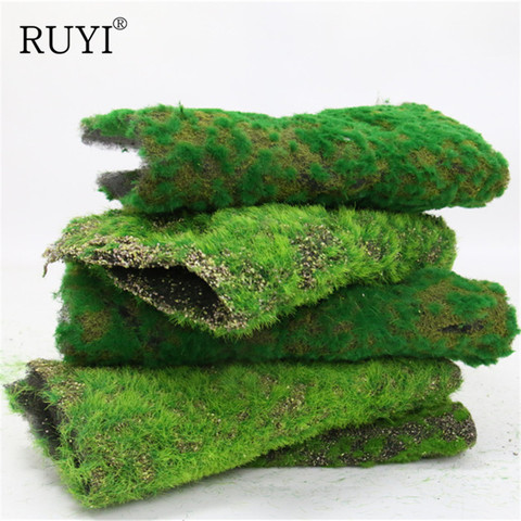 Artificial Moss Grass Turf Wall Green Plants Lawn Garden Micro Landscape  Decor