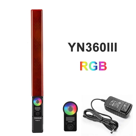 YONGNUO YN360III Handheld 3200K-5500K RGB Colorful Ice Stick LED Video Light Touch Adjusting By Phone App ► Photo 1/6