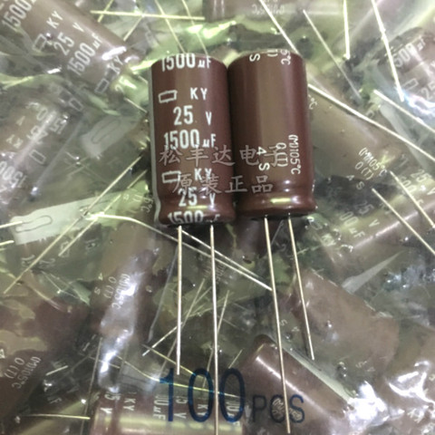 20pcs NEW CHEMI-CON NIPPON KY 25V1500UF 12.5x25MM electrolytic Capacitor 1500UF 25V NCC 25V 1500UF EKY250EC3152MK25S ► Photo 1/2