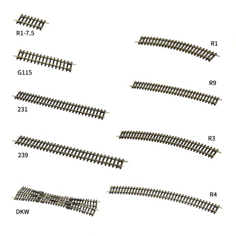 1/87 scale model architecture railway track toys miniature train accessories for diorama railway scene layout kits ► Photo 1/4