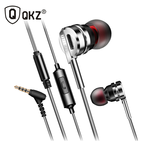 QKZ DM9 Zinc Alloy HiFi Earphone In Ear Earphones Bass Metal DJ MP3 Headset  for Universal Mobile Phone 3.5mm HiFi Earphone ► Photo 1/6