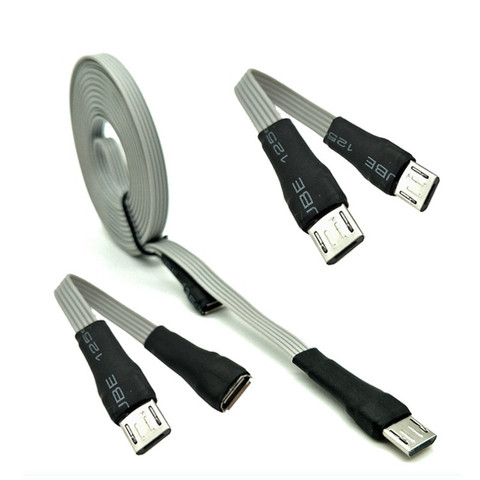 5-core Micro USB male to female extension cable micro male to female male to male mobile phone data flat cable extension cable ► Photo 1/3