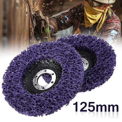 2Pcs 125Mm Polishing Pad Poly Strip Disc Abrasive Wheel Paint Rust Removal Clean Grinding Wheels For Angle Grinder ► Photo 1/6