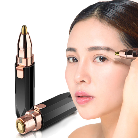 Electric Eyebrow Puller 2 IN 1 Facial Body Hair Remover Mini Portable  USB Brows Eyebrow Trimmer Hair Shaver for Men& Women ► Photo 1/6