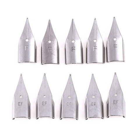 Nibs Stainless 3008/Hero 359 Fountain Pen 5Pcs/Set 0.38mm Replacement Stainless Steel Pen Nib Silver Steel For LAMY/Wing Sung ► Photo 1/6